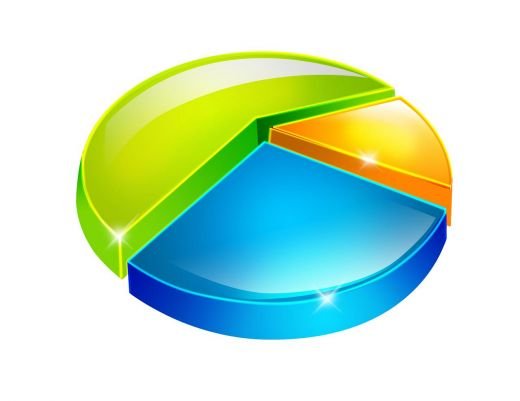 colorful pie chart just for design